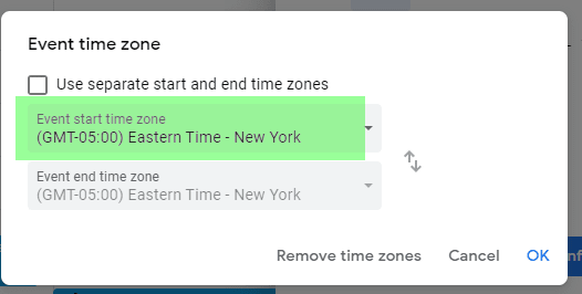 Time Zone